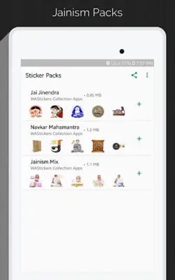 Jain Stickers android App screenshot 7